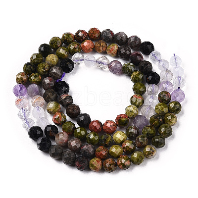 Natural & Synthetic Mixed Gemstone Beads Strands G-D080-A01-01-30-1