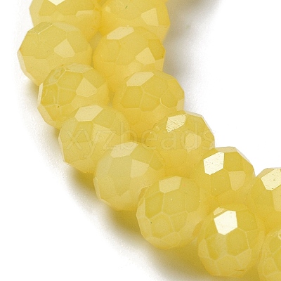 Baking Paint Imitation Jade Glass Bead Strands LS-DGLA-A034-J10mm-A24-1