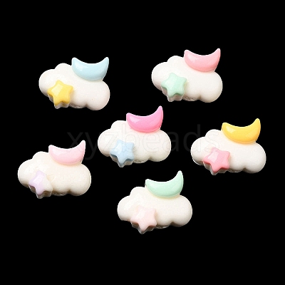 Cartoon Opaque Resin Cabochons RESI-C039-04B-1