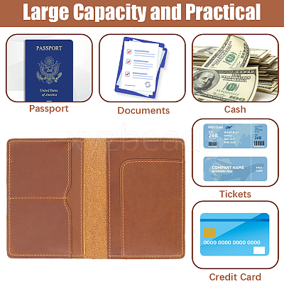 Cowhide Passport Protector Covers OFST-WH20007-024A-1