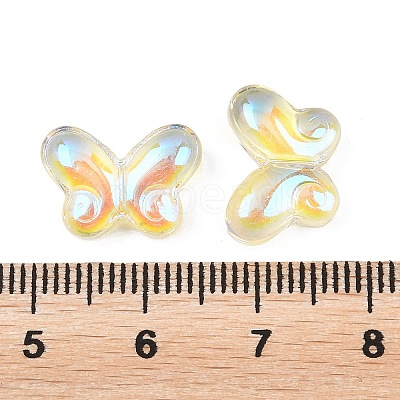 AB Color Plated Transparent Glass Beads GLAA-Z020-01E-1
