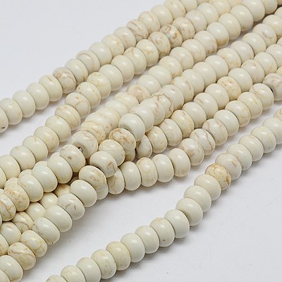 Synthetic Turquoise Beads Strands TURQ-G109-5x3mm-07-1