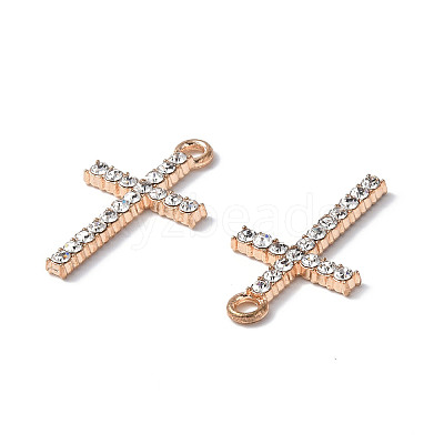 Alloy Crystal Rhinestone Pendants PALLOY-F288-03KCG-1