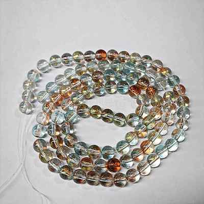 Baking Paint Glass Beads Strands DGLA-YW0002-01B-08-1