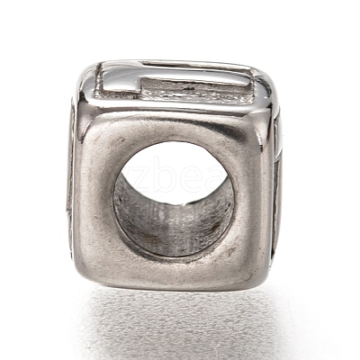Tarnish Resistant 304 Stainless Steel European Beads OPDL-L020-001T-1