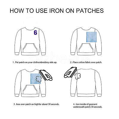 Computerized Embroidery Cloth Iron On Patches DIY-GF0002-15C-1