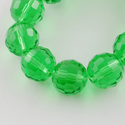 Transparent Glass Bead Strands GLAA-R095-8mm-M-1
