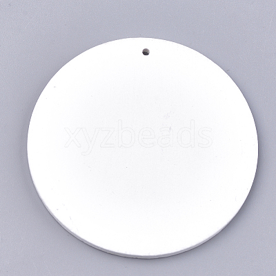 Printed Wooden Big Pendants X-WOOD-S042-24-1
