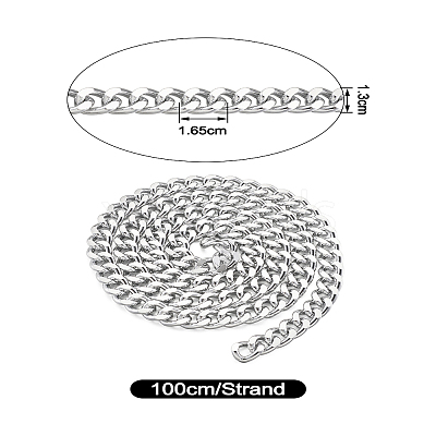 Aluminium Curb Chains CHA-TAC0001-01S-1