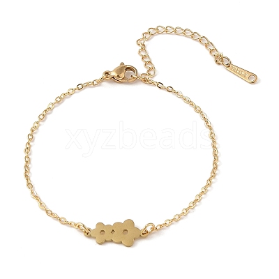 304 Stainless Steel Bracelets BJEW-Q340-04G-1