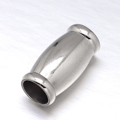 Tarnish Resistant 304 Stainless Steel Magnetic Clasps with Glue-in Ends STAS-M200-B-01-1