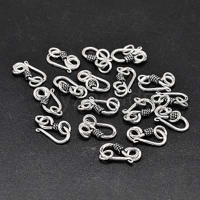 Hook Clasps, Small S 14mm, Sterling Silver (1 Piece) 