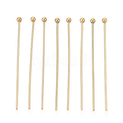 304 Stainless Steel Head Pins STAS-T065-35mm-20G-1