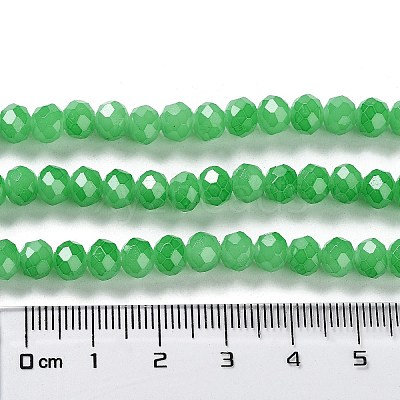 Baking Paint Imitation Jade Glass Bead Strands X-DGLA-A034-J6MM-A10-1