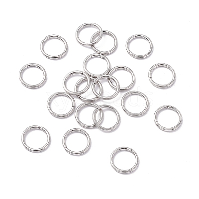 Non-Tarnish 304 Stainless Steel Open Jump Rings X-STAS-C040-01C-P-1