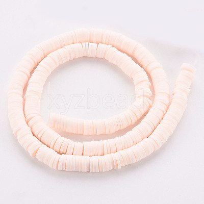 Handmade Polymer Clay Bead Strands CLAY-T002-6mm-41-1