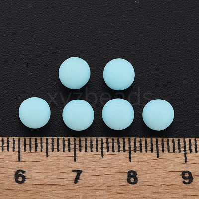 Opaque Acrylic Beads PAB702Y-B01-07-1