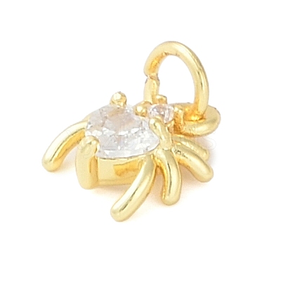 Brass Micro Pave Cubic Zirconia Pendants KK-S390-03G-03-1