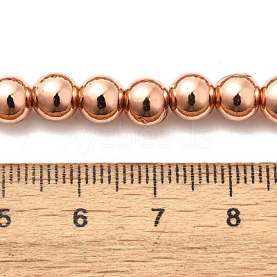 Electroplated Synthetic Magnetic Hematite Beads Strands G-L613-F01-01B-1