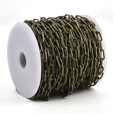Unwelded Iron Paperclip Chains CH-S125-02F-AB-1
