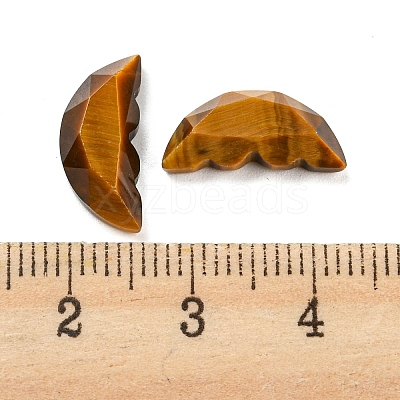 Natural Tiger Eye Butterfly Wing Cabochons G-D078-02A-1