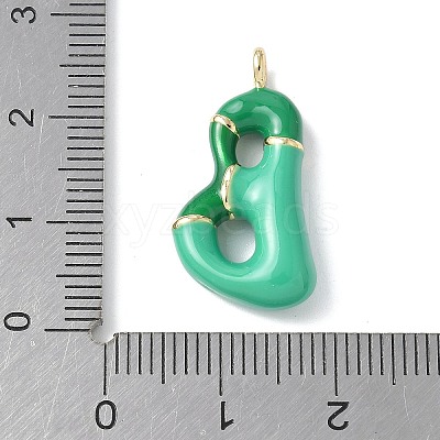 Brass Enamel Pendants KK-E093-03G-B-01-1