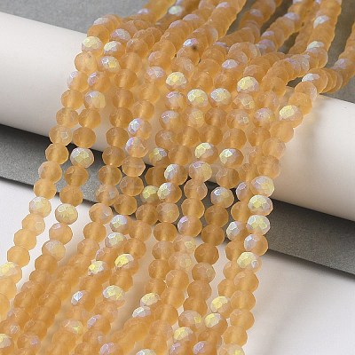 Transparent Glass Beads Strands EGLA-A034-T4mm-MB23-1