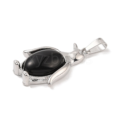 Natural Obsidian Pendants G-A224-02P-04-1