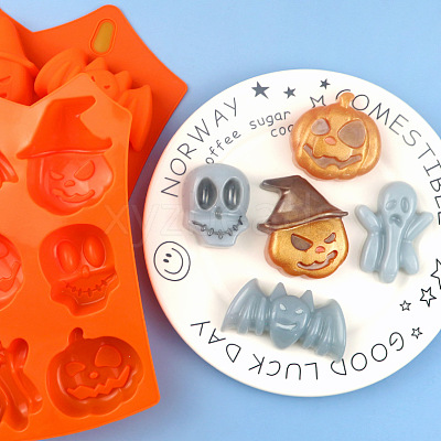 Halloween Theme Silicone Molds SOAP-PW0001-128-1