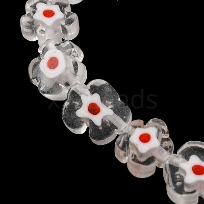 Handmade Millefiori Lampwork Beads Strands LAMP-G164-03M-1