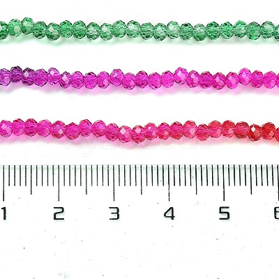 Transparent Painted Glass Beads Strands DGLA-A034-T1mm-A24-1