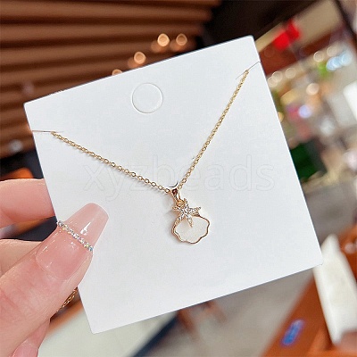 Acrylic with Rhinestone Pendant Necklaces FS-WG30730-47-1
