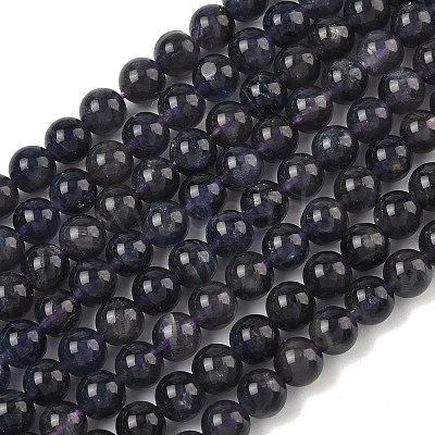 Natural Iolite Beads Strands G-E576-05C-1