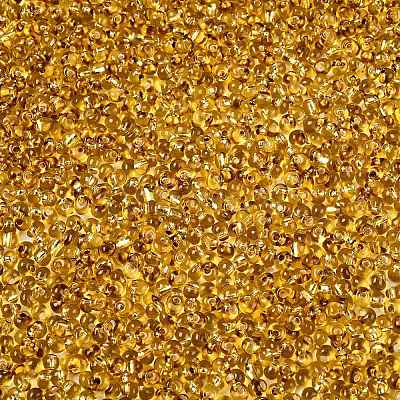6/0 Baking Paint Transparent Fringe Glass Seed Beads X1-SEED-N006-06C-1
