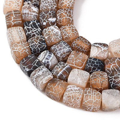 Natural Weathered Agate Beads Strands G-NH0038-01C-1