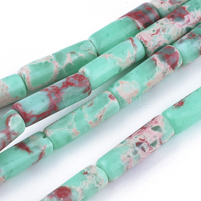 Synthetic Imperial Jasper Beads Strands G-L496-A11-1