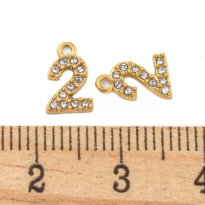 304 Stainless Steel Pendants STAS-L080-002G-02-1