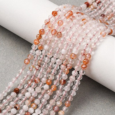 Natural Ferruginous Quartz Beads Strands G-B142-A01-3mm-1