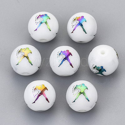 Electroplate Glass Beads EGLA-S178-11L-08-1