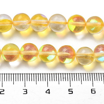 Transparent Glass Beads GLAA-B022-8mm-06-1