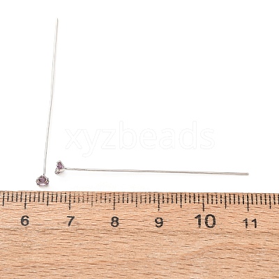Brass Micro Pave Cubic Zirconia Stud Earring Findings CU-CBA4618-01P-07-1