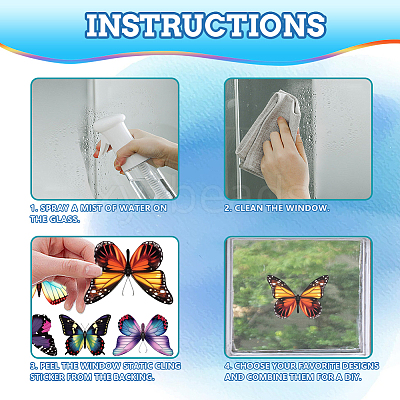 PVC Window Static Stickers AJEW-WH0583-005-1