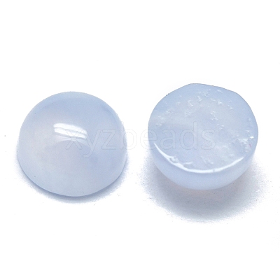 Natural Blue Lace Agate Cabochons G-O185-01E-02-1