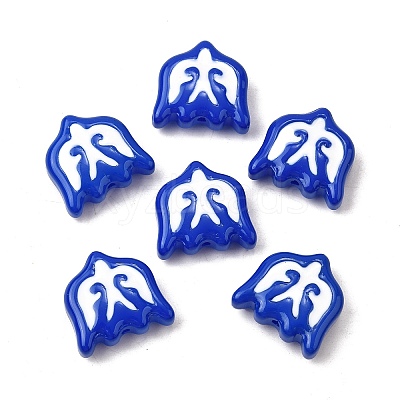 Baking Paint Glass Enamel Beads LAMP-S079-13B-1