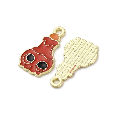Halloween Alloy Enamel Pendants STAS-I354-01G-A02-1