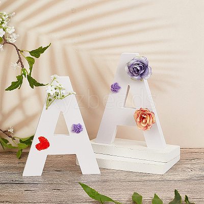 Wooden Letter Ornaments WOOD-WH0104-21-1