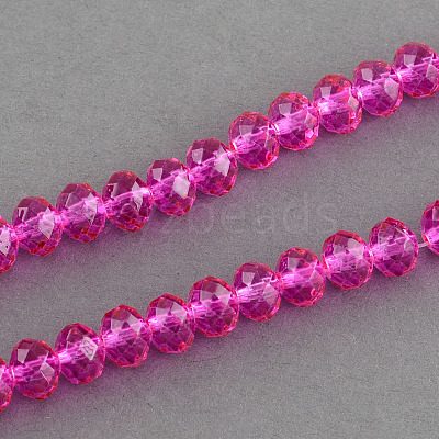 Spray Painted Glass Bead Strands DGLA-R030-8mm-06-1