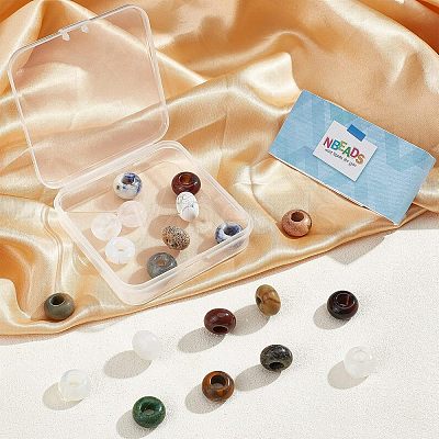 Natural Gemstone European Large Hole Beads G-NB0003-72C-05-1