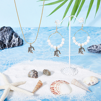 100Pcs Crocodile Tibetan Style Alloy Pendants FIND-DC0004-02-1