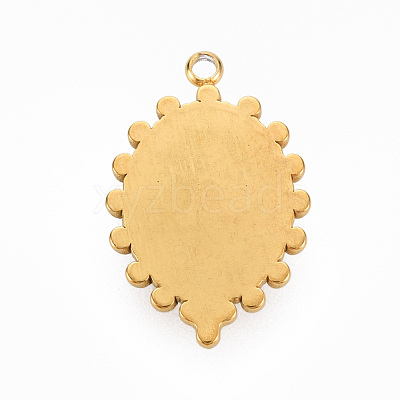 304 Stainless Steel Pendants STAS-N087-42A-1